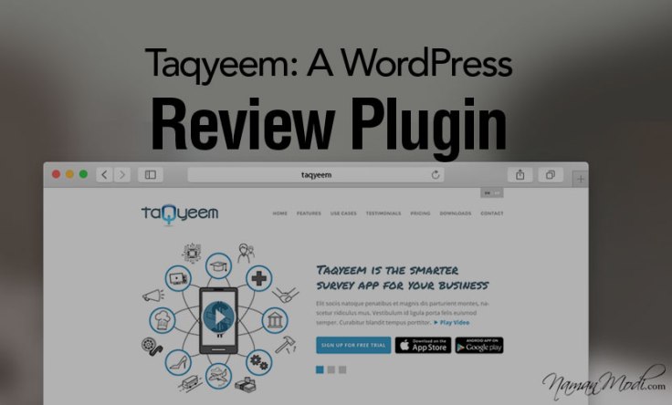 Taqyeem-A-WordPress-Review-Plugin_NamanModi